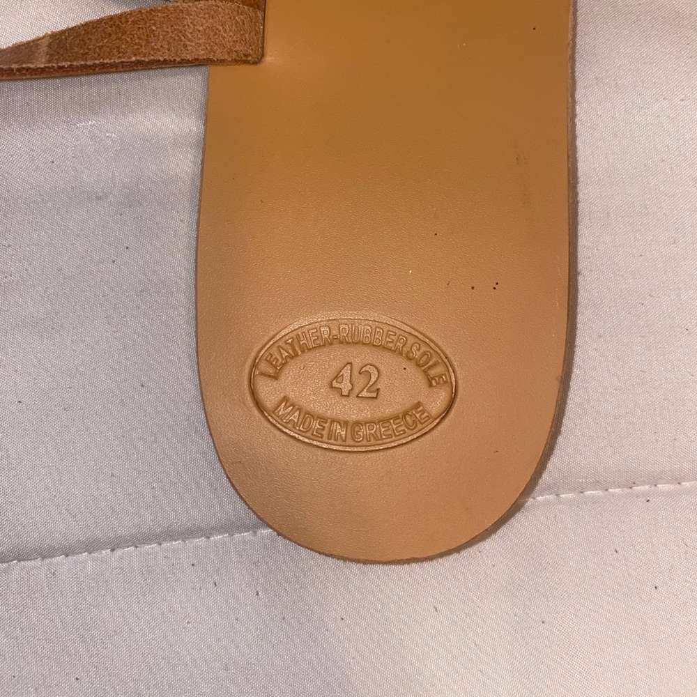 Brown Leather Strappy Sandals - Picture 3 of 4